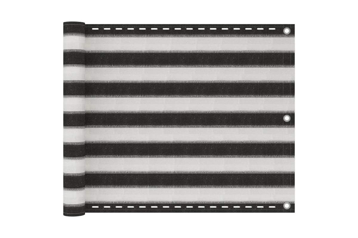 vidaXL 42316 Balcony Screen Hdpe 75x400cm Anthracite And White