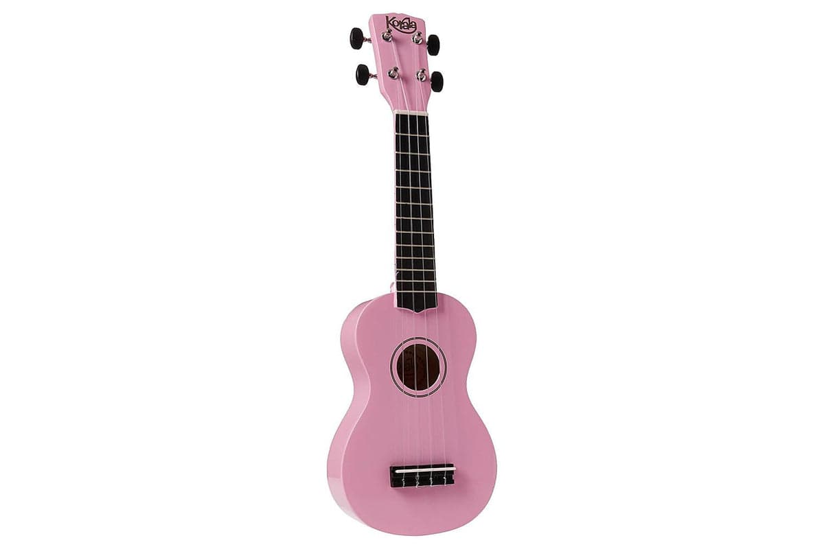 Premium Soprano Ukulele From Korala | Baby Pink Finish With Matching Gig Bag