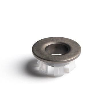 Gunmetal Grey Round Basin Overflow Cover - Arissa