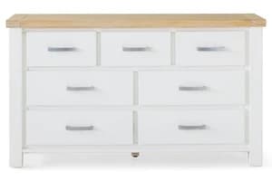 Cotswold Dresser | 7 Drawer | White/Natural