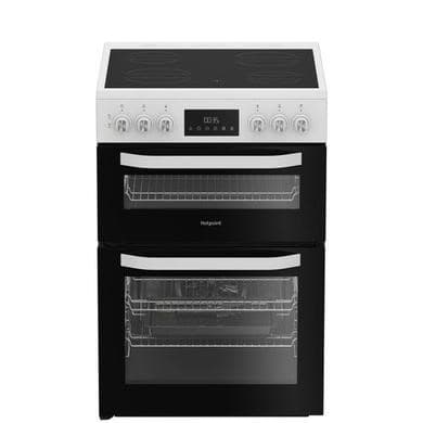 GRADE A1 - Hotpoint 60cm Electric Cooker - White