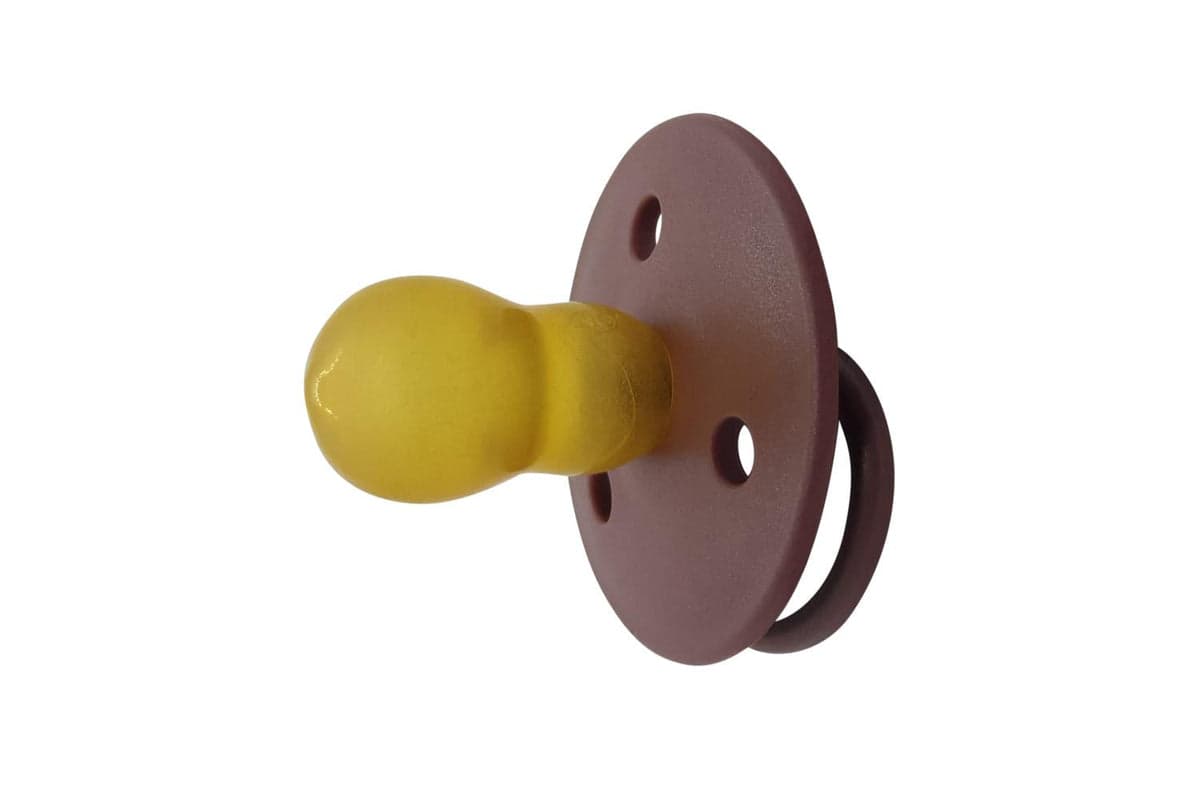 Mininor Round Latex Soother | 6m | Purple