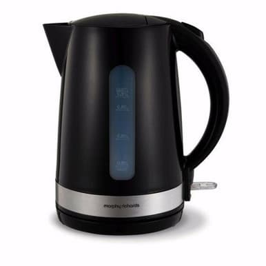 Premium Plastic Jug Kettle - Black/Silver Trim