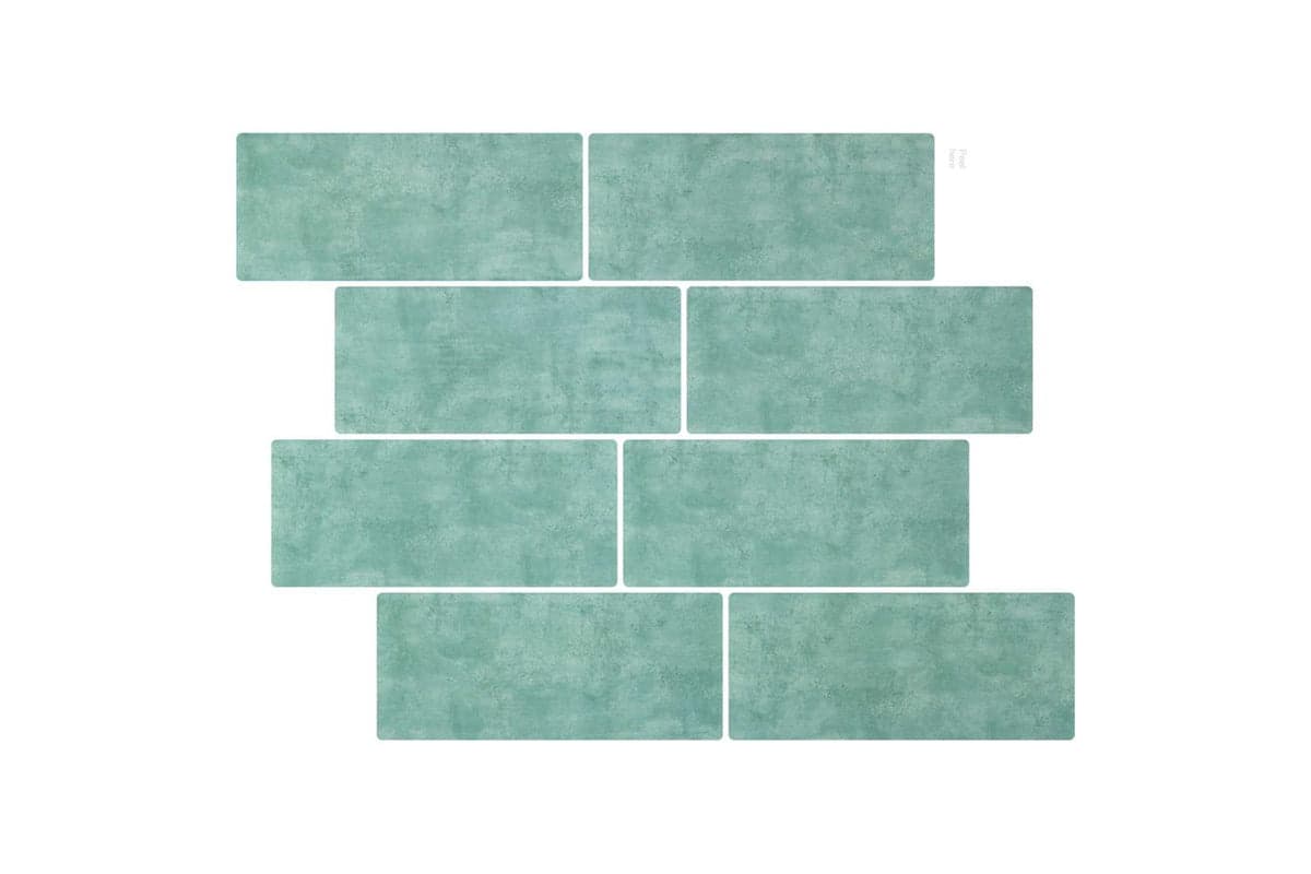 Vidaxl Decorative Stickers 50 Pcs Grey Green 29 X 21 Cm