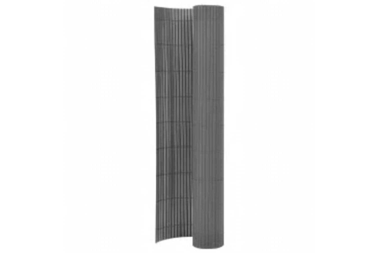 Vidaxl 317165 Double-sided Garden Fence 110x500 Cm Grey