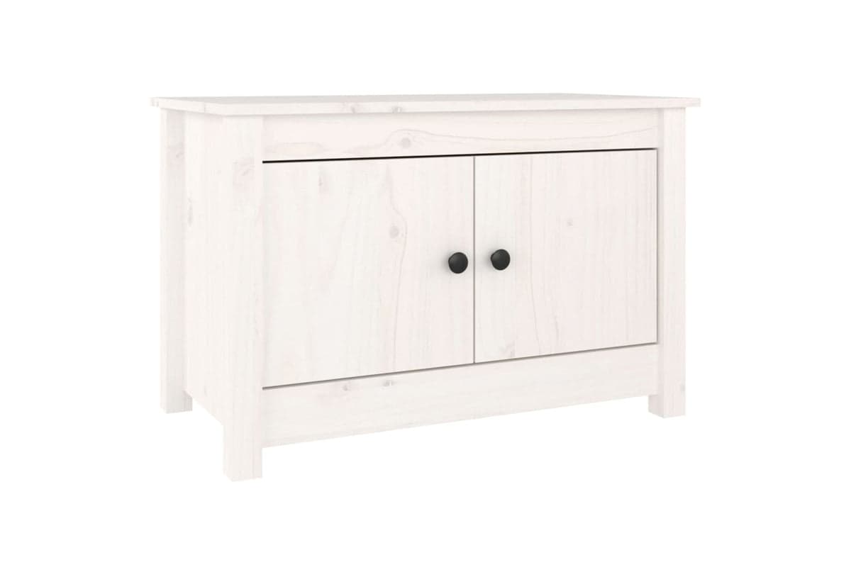 vidaXL 813780 Shoe Cabinet White 70x38x45.5cm Solid Wood Pine