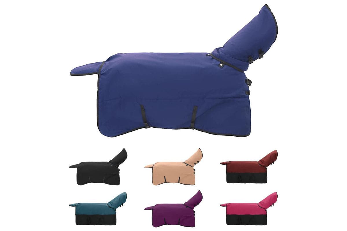 Vidaxl Horse Blanket Full Navy Blue 95 Cm Polyester