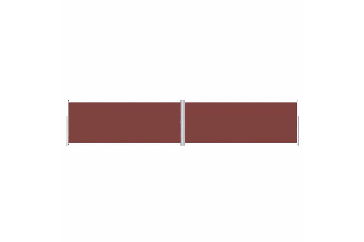 vidaXL 318045 Retractable Side Awning Brown 200x1000cm