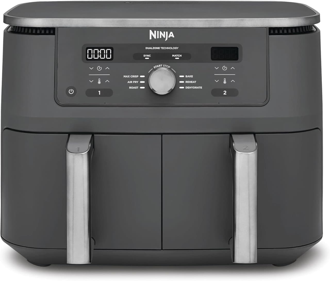 Ninja DZ400UK MAX 6-in-1 Dual Zone Air Fryer 9.5L – Grey