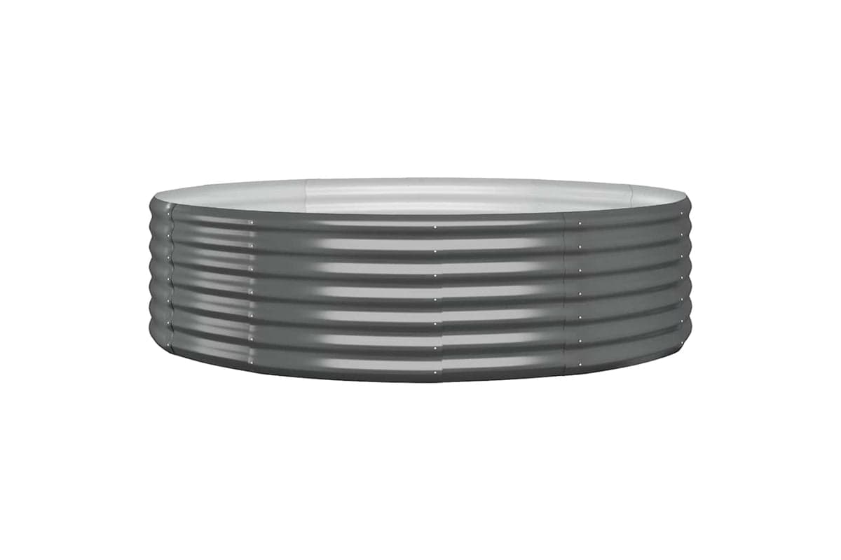 vidaXL 319021 Garden Raised Bed Powder-coated Steel 140x140x36cm Anthracite