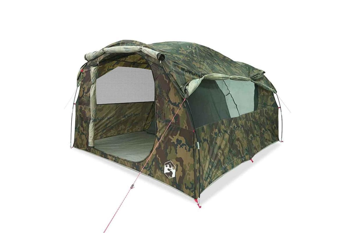 Vidaxl Family Tent Tunnel 6-person Camouflage Waterproof