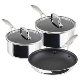 Scratch Defense Stainless Steel Three-Piece Pan Set