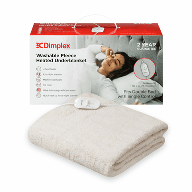Dimplex Double Washable Fleece Heated Blanket | DFB2002