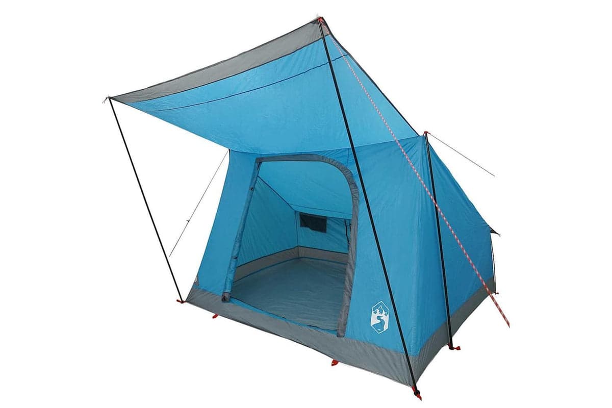 Vidaxl Camping Tent With Roof Blue 223 X 163 X 130 Cm Taffeta