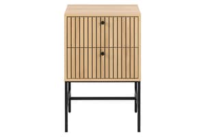 Albany Bedside Locker | 2 Drawer | Oak Effect
