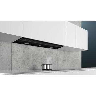 Refurbished iQ500 90cm Flush Integrated Cooker Hood With Fold-out Glass Panel - Black