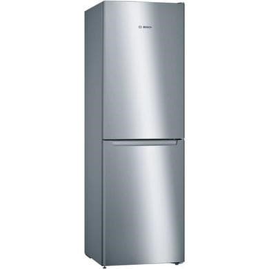 Refurbished Freestanding Fridge Freezer Frost Free - Stainless Steel Look