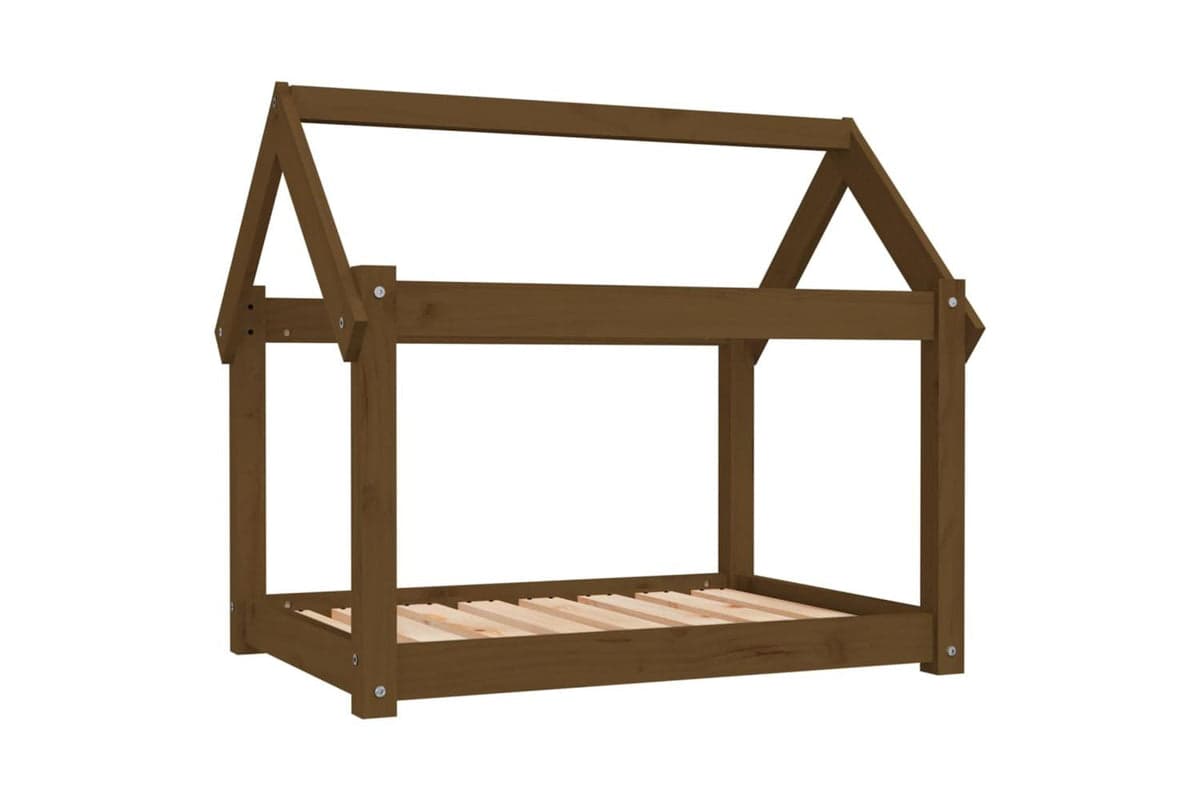 Dog Bed Honey Brown 81x60x70 Cm Solid Wood Pine