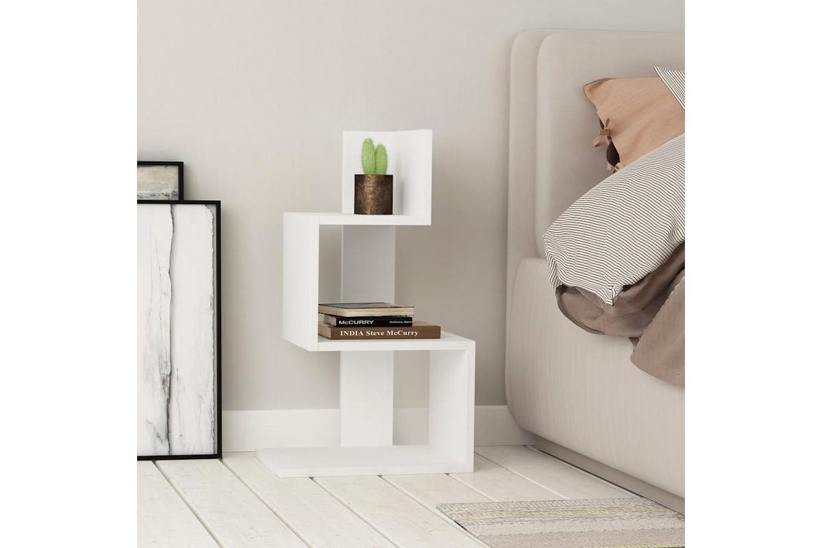 Decortie Rosie Modern 3 Tier Side Table | Side Table | Engineered Wood | 72cm