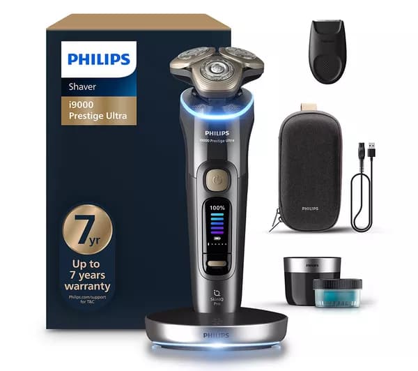 PHILIPS i9000 Prestige Ultra XP9402/31 Wet & Dry Rotary Shaver - Dark Slate