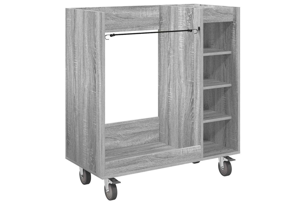 Vidaxl Golf Cabinet With Wheel Plain Grey Sonoma 90 X 45 X 98 Cm