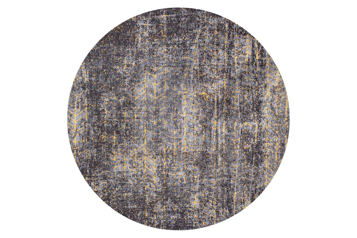 Louis De Poortere | Jacob's Ladder Eco Round Rug | Broadway Glitter | 240 x 240 cm