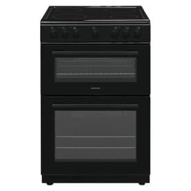 Freestanding 60cm Twin Cavity Electric Fan Cooker with Ceramic Top Black
