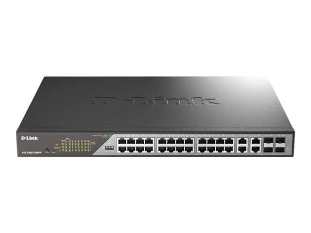 D-LINK - DSS 200G-28MPP - switch - 24 ports - Managed - rack-mountable