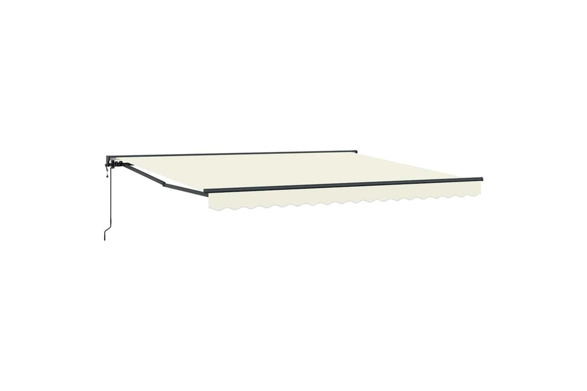 Vidaxl Retractable Awning Cream 400x300 Cm Fabric