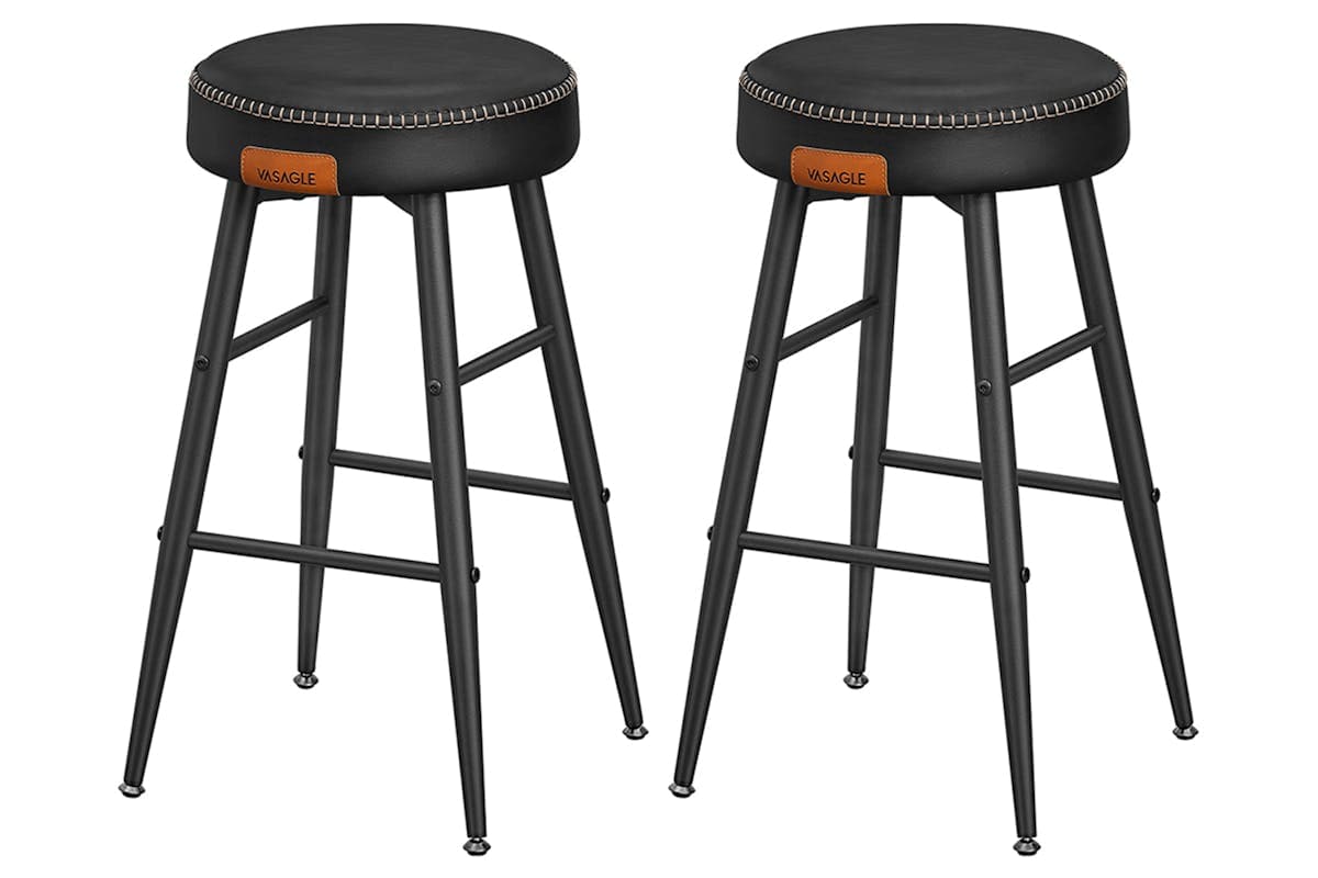 Vasagle Bar Stools | Echo Collection | Low | Black | Set of 2