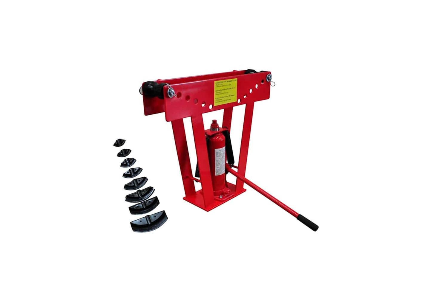Vidaxl 140211 16-ton Hydraulic Tube Rod Pipe Bender With 8 Dies