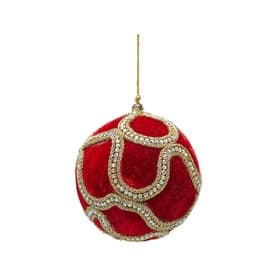 Velvet Gem Bauble Tree Decoration 10cm