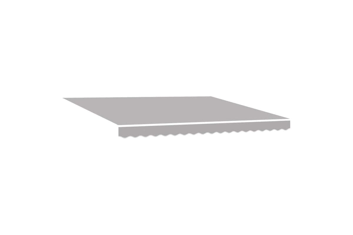 Vidaxl Retractable Awning Manual Light Grey 400 X 300 Cm Fabric Metal