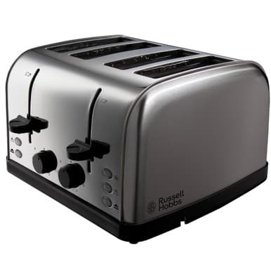 Russell Hobbs Futura 4 Slice Toaster - Silver | 18790