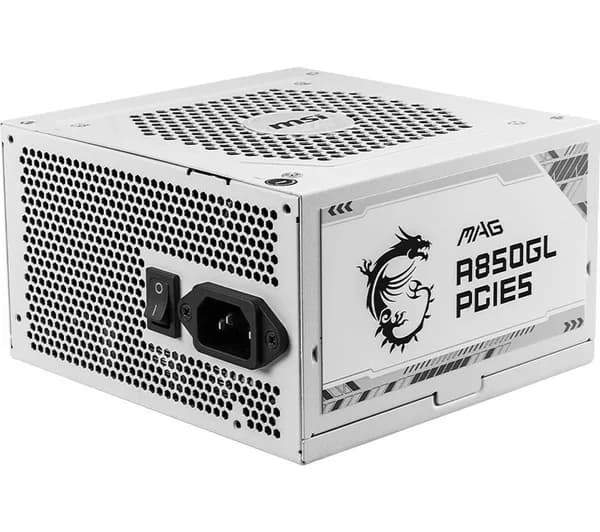 MSI MAG A850GL Modular ATX PSU, White - 850 W