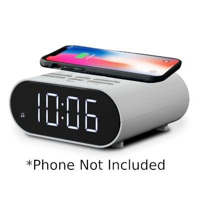 ROBERTS FM CLOCK RADIO WITH SMARTPHONE CHARGING
