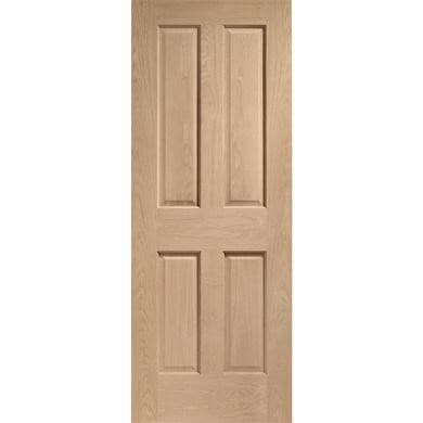 Internal Oak Victorian 4-Panel Door - Pre-Finished - Victoria - XL Joinery