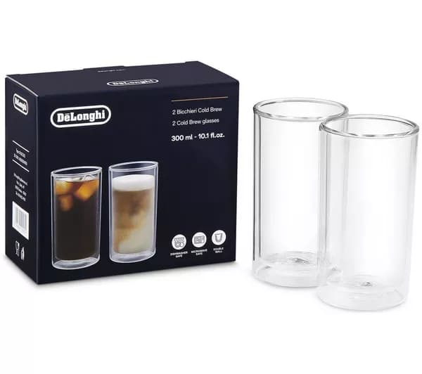DELONGHI DLSC325 Cold Brew Glasses - Pack of 2