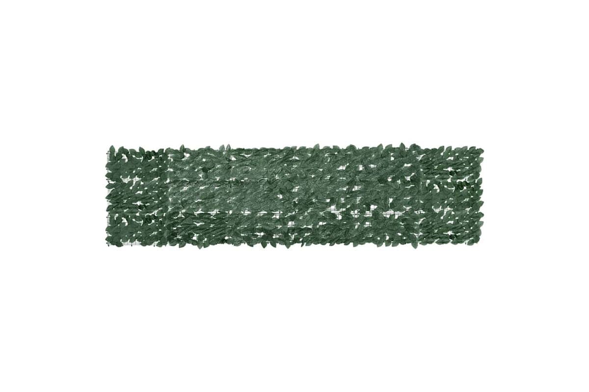 vidaXL 315483 Balcony Screen With Dark Green Leaves 300x75cm