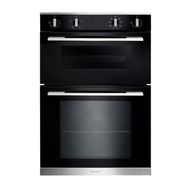 Rangemaster Built-In 90cm Double Oven - Black & Stainless Steel | RMB9048BL/SS