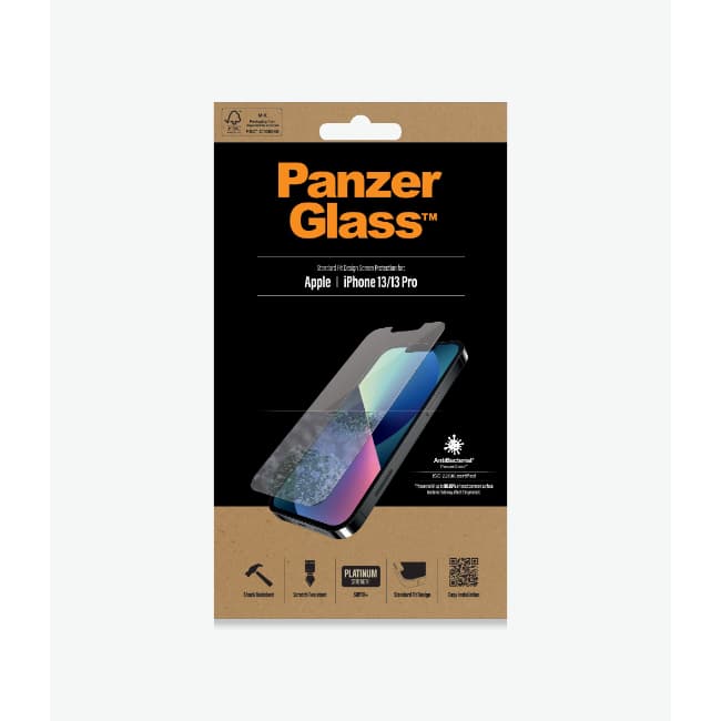 PanzerGlass iPhone 13 & 13 Pro Antibaterial Screen Protector | 2742