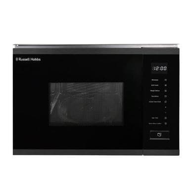 Refurbished Russell Hobbs Built-In 800W Microwave & Grill - Black