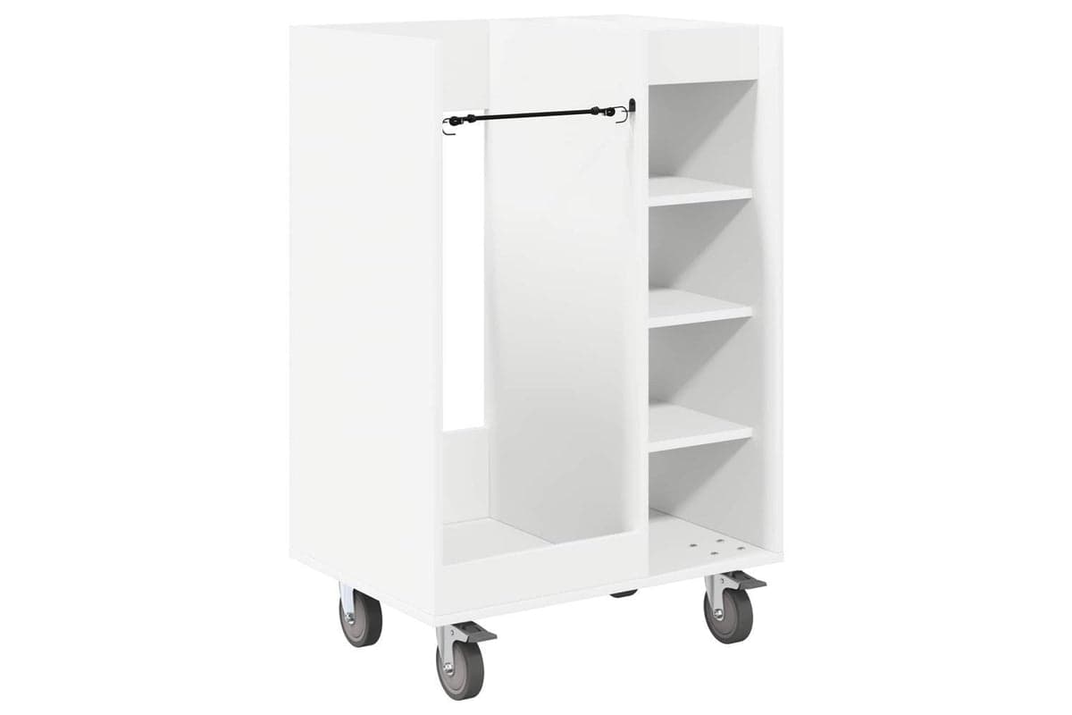 Vidaxl Golf Cabinet With Wheel Plain White 65 X 45 X 98 Cm