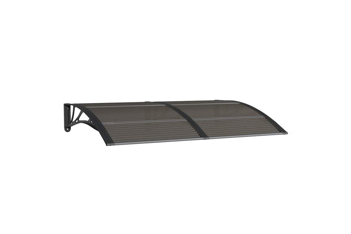 vidaXL Door Canopy Black 150x100cm Polycarbonate