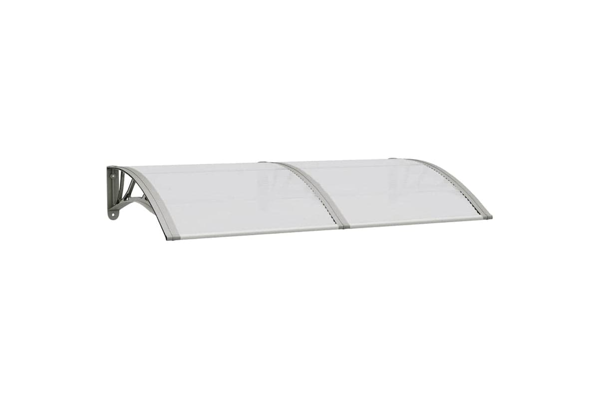 vidaXL Door Canopy Grey 150x75cm Polycarbonate