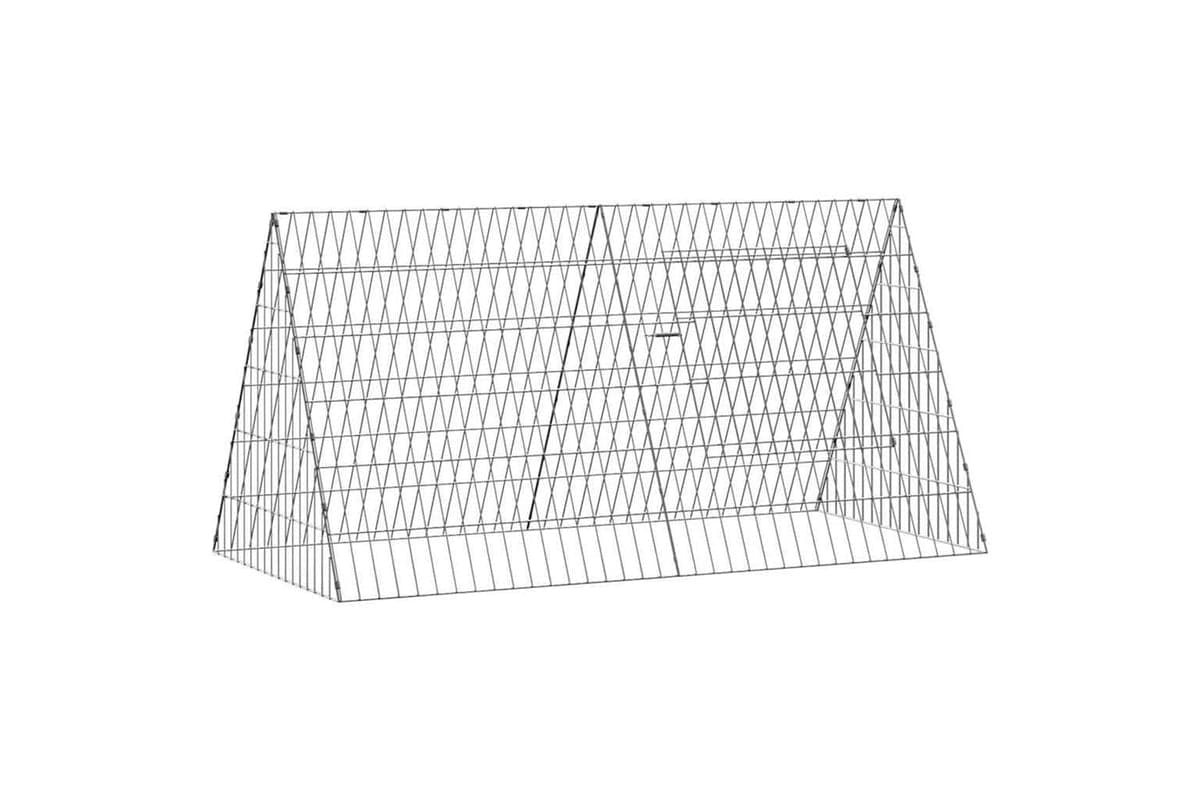 Vidaxl Chicken Cage Silver 110 X 55 X 55 Cm Galvanised Steel