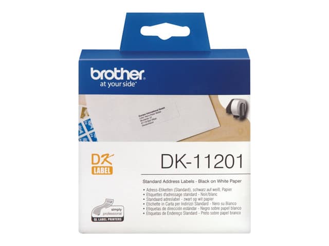 BROTHER - STANDARD ADDRESS LABELS 400 ETIQUETAS 29X90MM