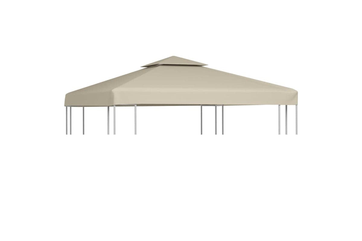 Vidaxl Gazebo Cover Canopy Replacement 310 G / M2 Beige 3 X 3 M