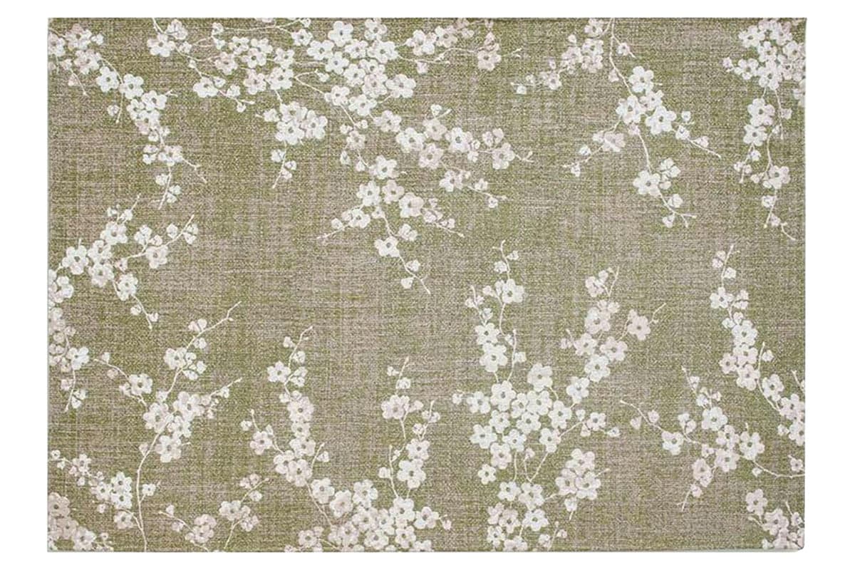 Louis De Poortere | Sakura Wet Garden Eco Rug | Green | 140 x 200 cm
