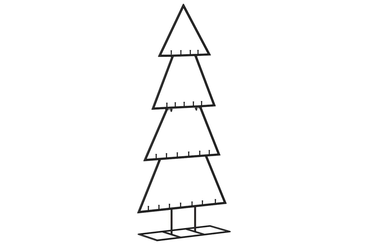 Vidaxl Metal Christmas Tree For Decoration Black 125 Cm